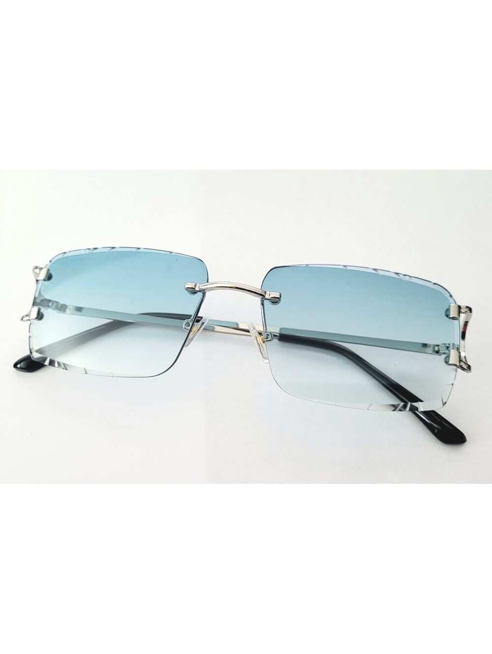Piccadilly Sil Blu Gradient C Diamond Cut Designer Sunglass
